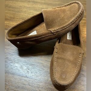 Picnic Size 38 (7.5) Brown Suede Slip On Loafers